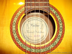 ПРОДАМ немецкую классическую гитару meister Herbert Schaffner 1971 год - <ro>Изображение</ro><ru>Изображение</ru> #6, <ru>Объявление</ru> #1387410