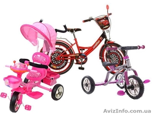 Детские трёхколёсные, двухколесные велосипеды, велосипеды с крышей - <ro>Изображение</ro><ru>Изображение</ru> #1, <ru>Объявление</ru> #1400752