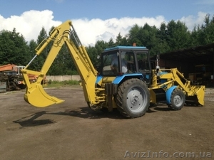 Услуги экскаватора-фронтального погрузчика МТЗ-82 по Днепропетровску и области. 