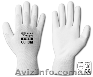 тонкие трикотажные полиэстеровые перчатки с PU покрытием т.м. BRADAS - <ro>Изображение</ro><ru>Изображение</ru> #2, <ru>Объявление</ru> #1427491