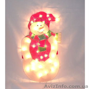 Гирлянда-панно «снеговик»