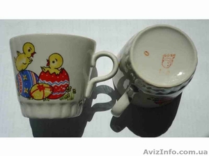 Чашки чайные фарфоровые, детские, новые, поштучно - <ro>Изображение</ro><ru>Изображение</ru> #1, <ru>Объявление</ru> #1484993