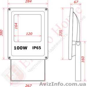 Продам  LED прожектор 100W IP65 ElectroHouse EH-LP-210 - <ro>Изображение</ro><ru>Изображение</ru> #2, <ru>Объявление</ru> #1503123