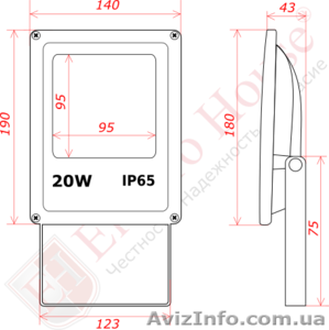 Продам LED прожектор 20W IP65 ElectroHouse EH-LP-206 - <ro>Изображение</ro><ru>Изображение</ru> #2, <ru>Объявление</ru> #1503129