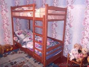 Деревянная Двухъярусная кровать  - <ro>Изображение</ro><ru>Изображение</ru> #2, <ru>Объявление</ru> #1495268