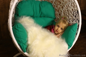 Подвесное детское кресло кокон шар из искусственного ротанга - <ro>Изображение</ro><ru>Изображение</ru> #5, <ru>Объявление</ru> #1514739