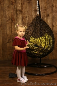 Подвесное детское кресло кокон шар из искусственного ротанга - <ro>Изображение</ro><ru>Изображение</ru> #6, <ru>Объявление</ru> #1514739