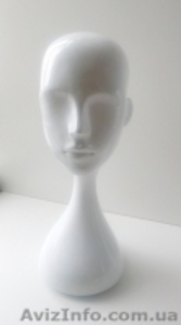 Голова-манекен женская стилизованная белая - <ro>Изображение</ro><ru>Изображение</ru> #2, <ru>Объявление</ru> #1538195