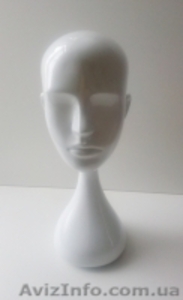 Голова-манекен мужская стилизованная белая - <ro>Изображение</ro><ru>Изображение</ru> #1, <ru>Объявление</ru> #1538199