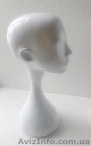 Голова-манекен женская стилизованная белая - <ro>Изображение</ro><ru>Изображение</ru> #1, <ru>Объявление</ru> #1538195