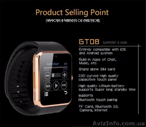 Smart Watch GT08 Умные часы поддержка SIM карты TF карты Видеокамера - <ro>Изображение</ro><ru>Изображение</ru> #9, <ru>Объявление</ru> #1560847