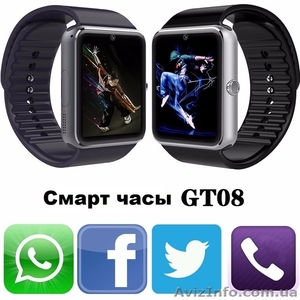 Smart Watch GT08 Умные часы поддержка SIM карты TF карты Видеокамера - <ro>Изображение</ro><ru>Изображение</ru> #1, <ru>Объявление</ru> #1560847