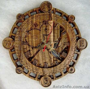 Настенные часы, ручной работы из дерева - <ro>Изображение</ro><ru>Изображение</ru> #2, <ru>Объявление</ru> #1561586