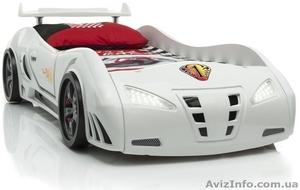 Детская кровать в виде автомобиля "Extra turbo power" + подарок - <ro>Изображение</ro><ru>Изображение</ru> #4, <ru>Объявление</ru> #1592033