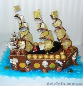 Корабль из конфет  "Пираты Карибского моря" - <ro>Изображение</ro><ru>Изображение</ru> #2, <ru>Объявление</ru> #1591478