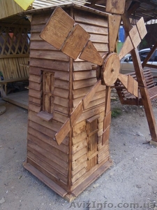 Млин. Декоративная мельница из дерева - <ro>Изображение</ro><ru>Изображение</ru> #2, <ru>Объявление</ru> #1592131