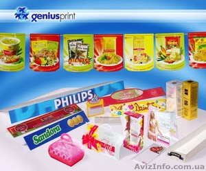 Типография Гениус принт- офсетная печать на тонком пластике, Оракале, стерео/варио