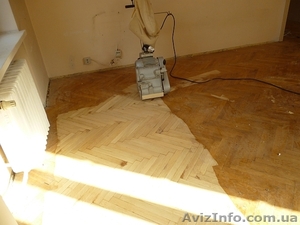 Потрібний працівник. Циклювання шліфування,  реставрація старої підлоги