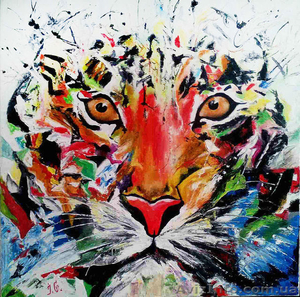 Картина маслом "Tiger of Rainbow"  - <ro>Изображение</ro><ru>Изображение</ru> #1, <ru>Объявление</ru> #1600975