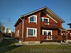 Продается деревянный дом-сруб в скандинавском стиле под Киевом - <ro>Изображение</ro><ru>Изображение</ru> #1, <ru>Объявление</ru> #1616844
