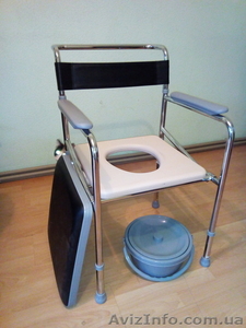 стул-кресло-туалет нержавейкас регул.по высоте(новый)для инвалидов - <ro>Изображение</ro><ru>Изображение</ru> #1, <ru>Объявление</ru> #1626359