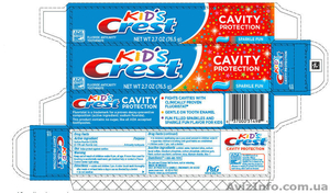 Детская зубная паста Crest Kid’s Cavity Sparkle Fun -130грамм-USA - <ro>Изображение</ro><ru>Изображение</ru> #4, <ru>Объявление</ru> #738220