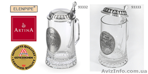 Бокалы для пива фирмы Артина олово, стекло Австрия – Германия опт  - <ro>Изображение</ro><ru>Изображение</ru> #2, <ru>Объявление</ru> #1643371