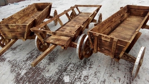 Декоративная телега. Возик. Візок. Тележка з дерева. Деревянные колеса для телег - <ro>Изображение</ro><ru>Изображение</ru> #4, <ru>Объявление</ru> #1469314