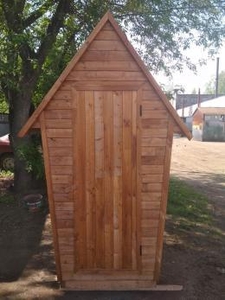 Деревянный туалет. Летняя душевая кабина из дерева. Туалет з дерева.  - <ro>Изображение</ro><ru>Изображение</ru> #3, <ru>Объявление</ru> #1674320