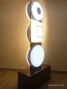 Тумба для размещения рекламного оборудования ДСП - темный венге 16мм 