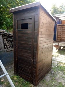 Деревянный туалет. Летняя душевая кабина из дерева. Туалет з дерева.  - <ro>Изображение</ro><ru>Изображение</ru> #1, <ru>Объявление</ru> #1674320