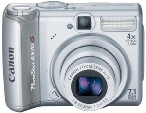 Продам цифровую фотокамеру Canon PowerShot A570 IS (б/у). - <ro>Изображение</ro><ru>Изображение</ru> #1, <ru>Объявление</ru> #1682252