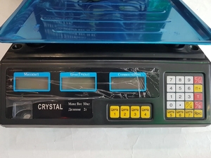 Торговые Весы электронные с калькулятором Crystal 50 kg 6V Черный Лучшая цена! - <ro>Изображение</ro><ru>Изображение</ru> #8, <ru>Объявление</ru> #1697730