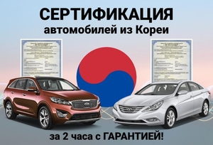 Сертификация авто из Кореи: Hyundai, Kia за 2 часа - <ro>Изображение</ro><ru>Изображение</ru> #1, <ru>Объявление</ru> #1704528