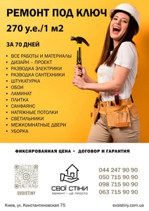 Cтроительная компания  «Свои Стены». Ремонт квартир, домов под ключ. Киев - <ro>Изображение</ro><ru>Изображение</ru> #2, <ru>Объявление</ru> #1713706