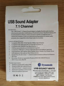 Внешняя звуковая карта Dynamode USB Sound Adapter 7.1  (Аудио карта) - <ro>Изображение</ro><ru>Изображение</ru> #2, <ru>Объявление</ru> #1715371