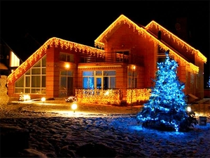 Новогодняя праздничная подсветка домов, монтаж гирлянд  - <ro>Изображение</ro><ru>Изображение</ru> #1, <ru>Объявление</ru> #1718267