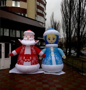 Надувные рекламные фигуры Деда Мороза и Снегурочки - <ro>Изображение</ro><ru>Изображение</ru> #2, <ru>Объявление</ru> #1720044
