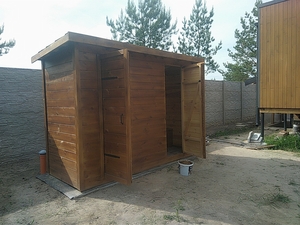 Деревянный туалет. Летняя душевая кабина из дерева. Туалет з дерева.  - <ro>Изображение</ro><ru>Изображение</ru> #4, <ru>Объявление</ru> #1674320