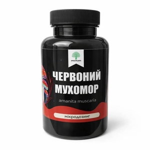 Микродозинг красного мухомора — энергия,  ясность,  баланс в 60 капсулах