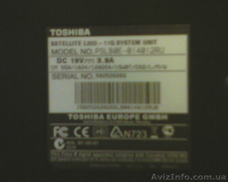 Продам новый ноутбук Toshiba Satellite L300 11Q - <ro>Изображение</ro><ru>Изображение</ru> #3, <ru>Объявление</ru> #34827