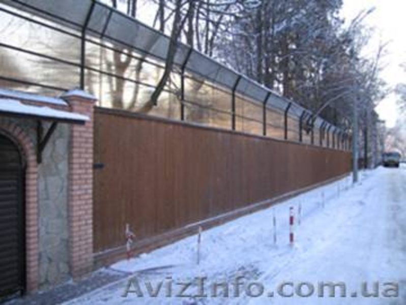 Заборы, Шумозащитные заборы из поликарбоната - <ro>Изображение</ro><ru>Изображение</ru> #2, <ru>Объявление</ru> #52016
