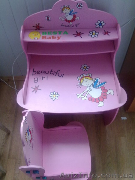 детская парта для девочки - <ro>Изображение</ro><ru>Изображение</ru> #1, <ru>Объявление</ru> #82840