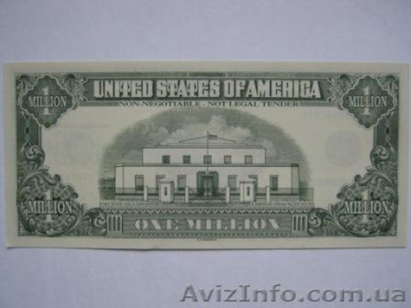 Подари другу  1000000 $ - Сувенирная купюра - <ro>Изображение</ro><ru>Изображение</ru> #2, <ru>Объявление</ru> #100570