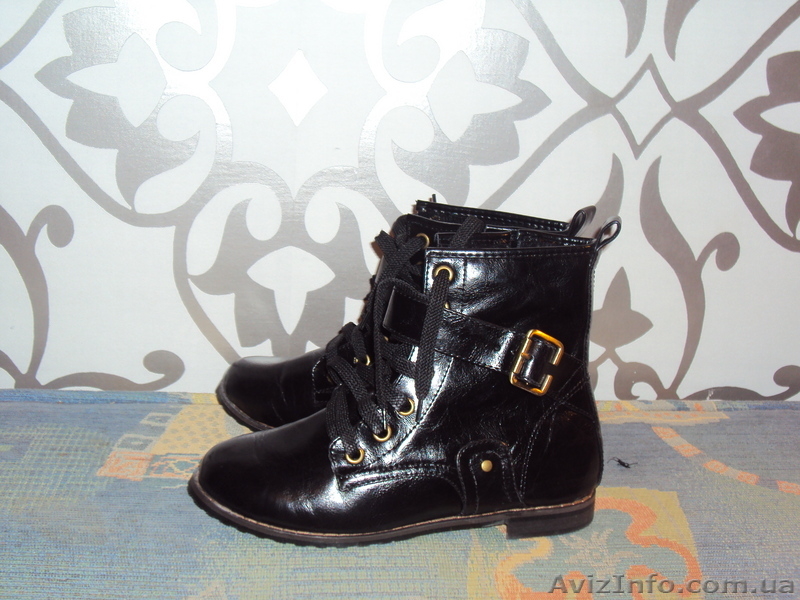 Женские ботинки, черный цвет. Размер 37-38 - <ro>Изображение</ro><ru>Изображение</ru> #1, <ru>Объявление</ru> #106441