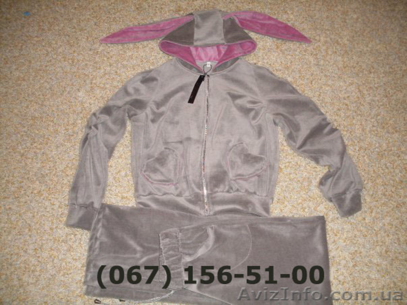 Шикарные велюровые костюмы с ушками панды, зайки и кошечки. Качество. - <ro>Изображение</ro><ru>Изображение</ru> #2, <ru>Объявление</ru> #118760