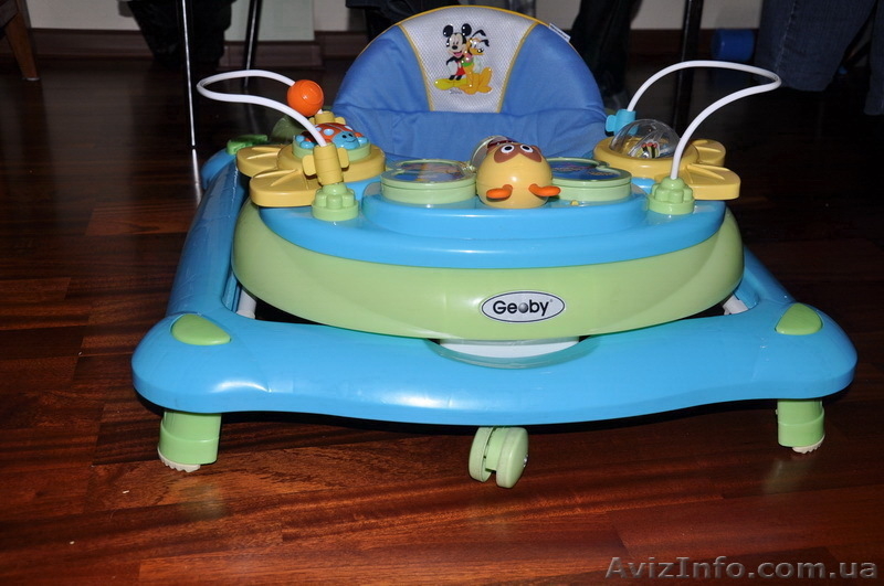 Продам Детские ходунки Geoby XB 20D Цвет D174 (голубой с зелёным) в отличном сос - <ro>Изображение</ro><ru>Изображение</ru> #4, <ru>Объявление</ru> #133331