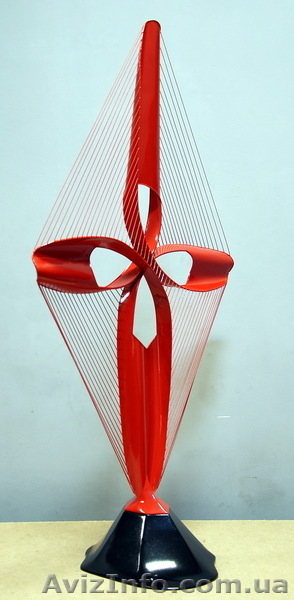 Скульптура из металла ’Красный цветок’ - авторская работа  - <ro>Изображение</ro><ru>Изображение</ru> #2, <ru>Объявление</ru> #156307