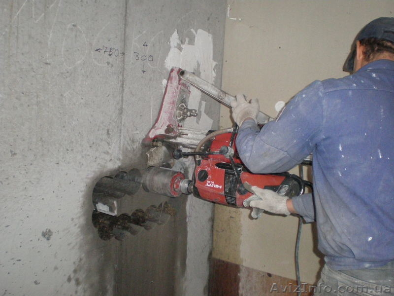 Отверстия в бетоне ø20мм - ø600мм  Киев, Крым, Алушта, Ялта, Гурзуф. - <ro>Изображение</ro><ru>Изображение</ru> #2, <ru>Объявление</ru> #23146