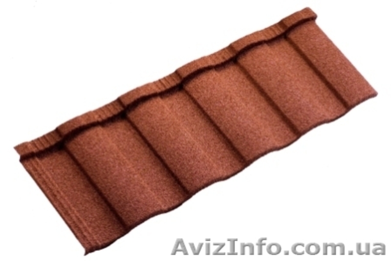 Композитная элитная металлочерепица Meтротайл c каменной посыпкой  МЕТРОРОМАН (M - <ro>Изображение</ro><ru>Изображение</ru> #1, <ru>Объявление</ru> #179027